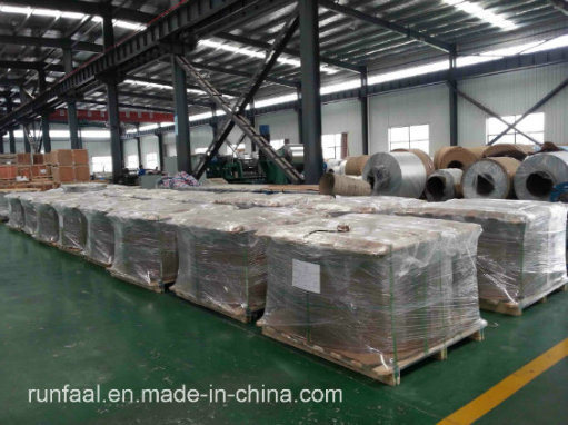 Tira de tubos con aletas de aluminio/aluminio para intercambiador de calor